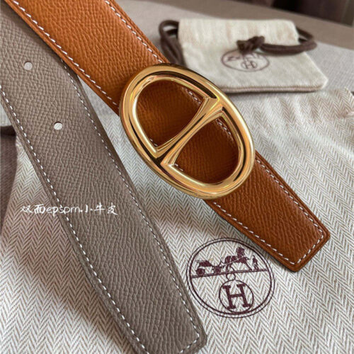 High Quality Luxury Hermes Reversible Belt – Style 43427 product detail