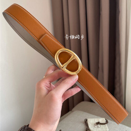 High Quality Luxury Hermes Reversible Belt – Style 43427 alternate view