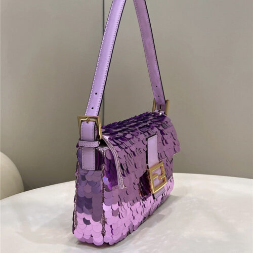 High Quality Luxury Fendi Sequin Baguette Bag product detail