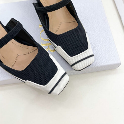 High Quality Luxury Dior Best Quality Fire Retro Square Toe Mules – Style 78406 product detail