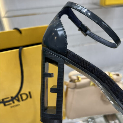 High Quality Luxury Fendi Square Toe FF Hollow Heel Court Shoes – Style 37683 product detail