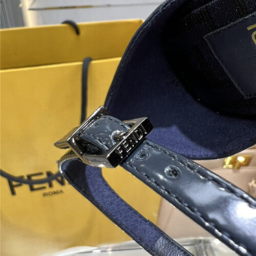 High Quality Luxury Fendi Square Toe FF Hollow Heel Court Shoes – Style 37683 product detail