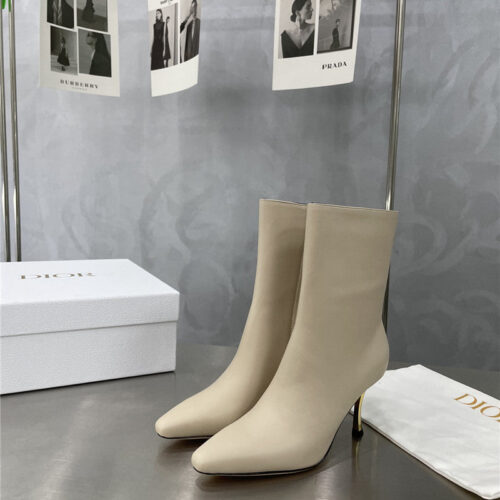 High Quality Luxury Dior Gold Heel Ankle Boots product detail
