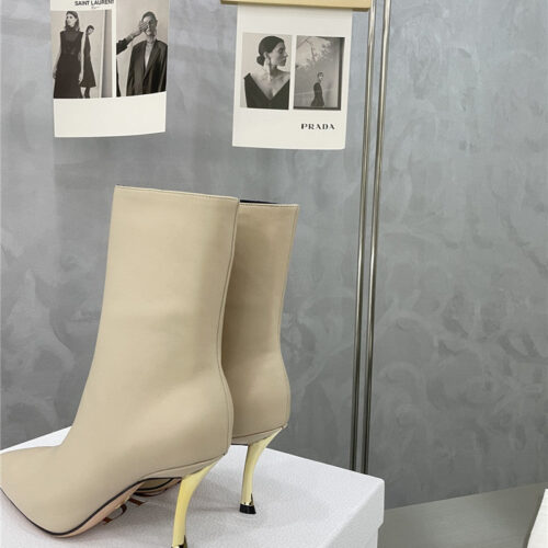 High Quality Luxury Dior Gold Heel Ankle Boots product detail