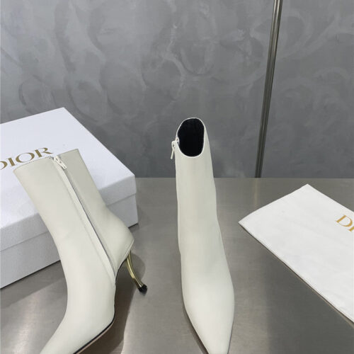High Quality Luxury Dior Gold Heel Ankle Boots – Style 77414 product detail