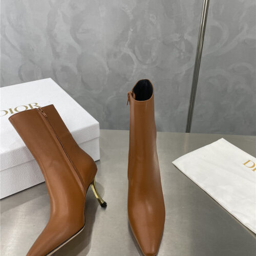 High Quality Luxury Dior Gold Heel Ankle Boots – Style 84198 product detail