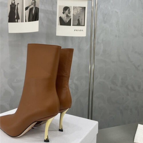 High Quality Luxury Dior Gold Heel Ankle Boots – Style 84198 product detail