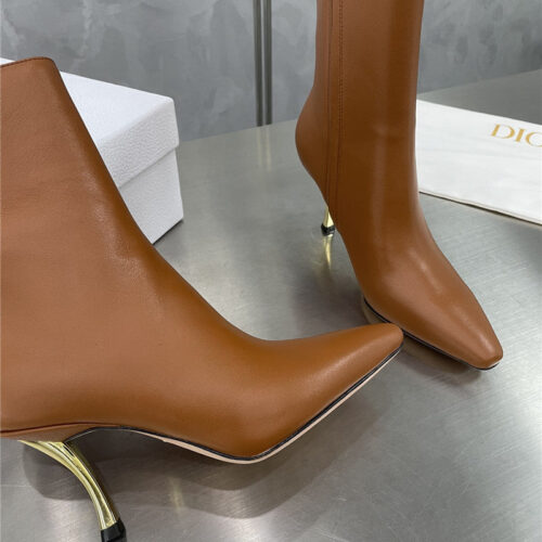 High Quality Luxury Dior Gold Heel Ankle Boots – Style 84198 product detail