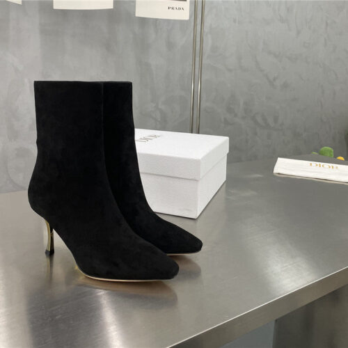 High Quality Luxury Dior Gold Heel Ankle Boots – Style 58214