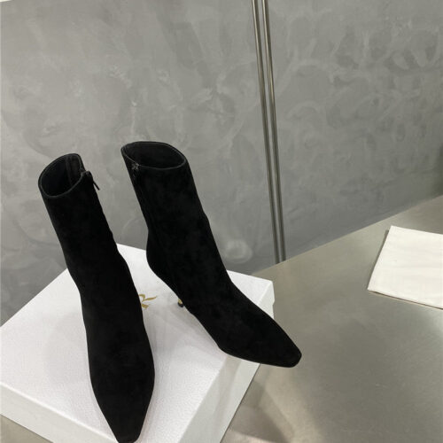 High Quality Luxury Dior Gold Heel Ankle Boots – Style 58214 product detail