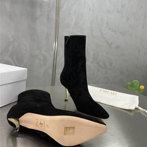 High Quality Luxury Dior Gold Heel Ankle Boots – Style 58214 product detail