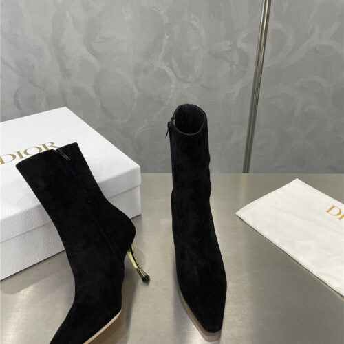 High Quality Luxury Dior Gold Heel Ankle Boots – Style 58214 product detail