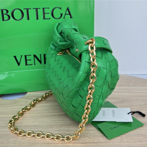High Quality Luxury Bottega Veneta Jodie With Chain Bag Green alternate view