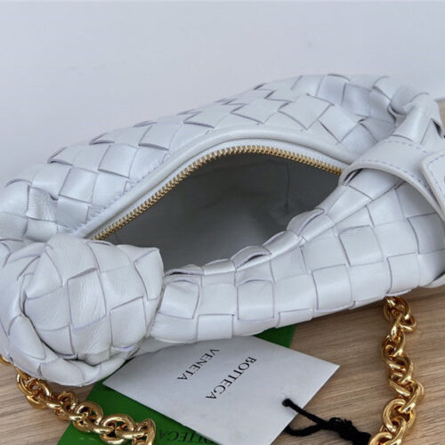 High Quality Luxury Bottega Veneta Jodie With Chain Bag White product detail