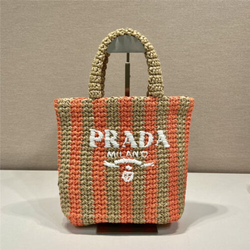 High Quality Luxury Prada Raffia Tote Bag – Style 26968