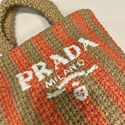 High Quality Luxury Prada Raffia Tote Bag – Style 26968 product detail
