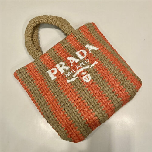 High Quality Luxury Prada Raffia Tote Bag – Style 26968 product detail