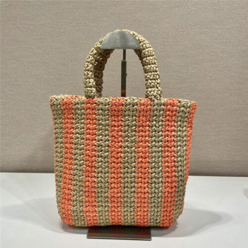 High Quality Luxury Prada Raffia Tote Bag – Style 26968 alternate view