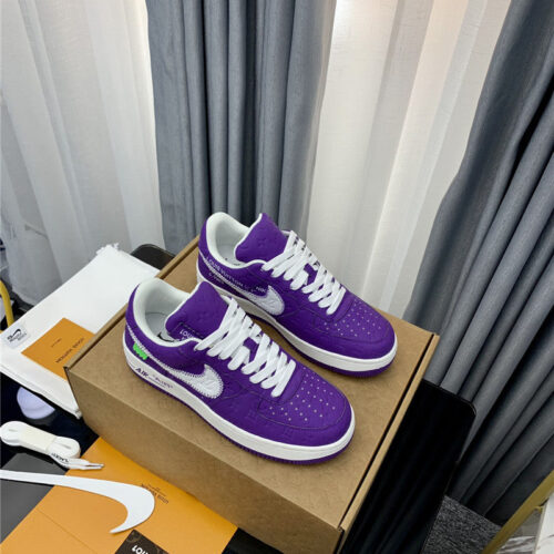 High Quality Luxury Louis Vuitton Nike Air Jordan Low Top Sneakers alternate view