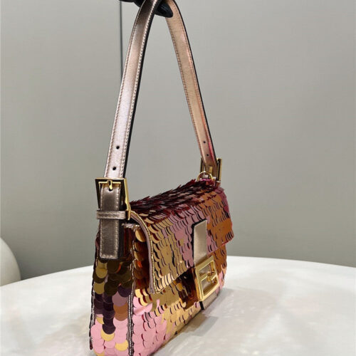 High Quality Luxury Fendi Sequin Baguette Bag – Style 32690 product detail