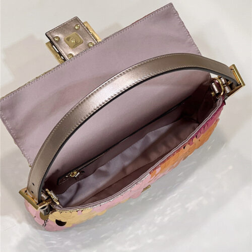 High Quality Luxury Fendi Sequin Baguette Bag – Style 32690 product detail