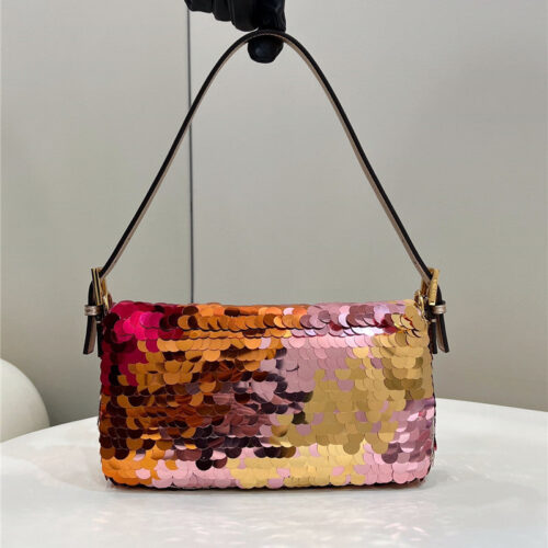 High Quality Luxury Fendi Sequin Baguette Bag – Style 32690 alternate view