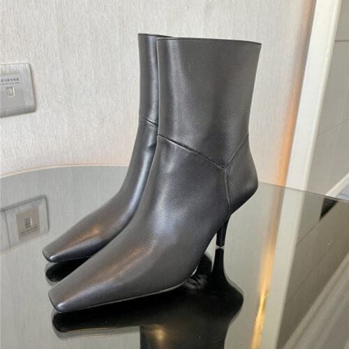 High Quality Luxury Gucci GG Pointed Toe High Heel Ankle Boots – Style 72819 alternate view