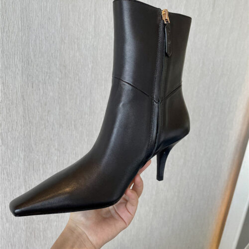 High Quality Luxury Gucci GG Pointed Toe High Heel Ankle Boots – Style 72819 product detail