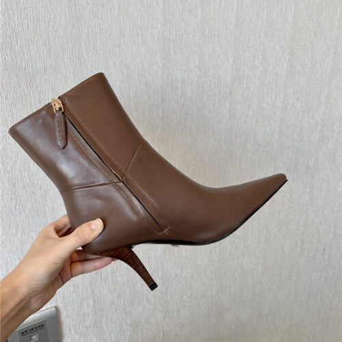 High Quality Luxury Gucci GG Pointed Toe High Heel Ankle Boots – Style 07283 product detail