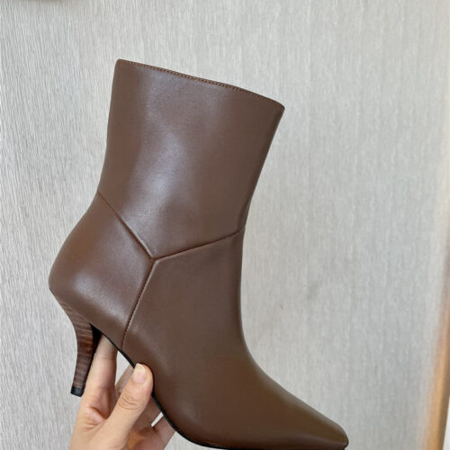 High Quality Luxury Gucci GG Pointed Toe High Heel Ankle Boots – Style 07283 product detail