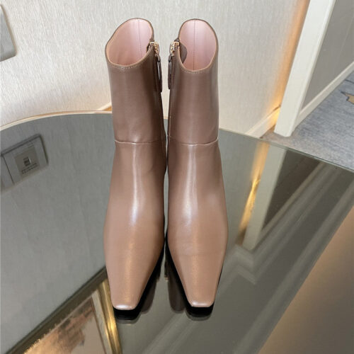 High Quality Luxury Gucci GG Pointed Toe High Heel Ankle Boots – Style 07283 product detail