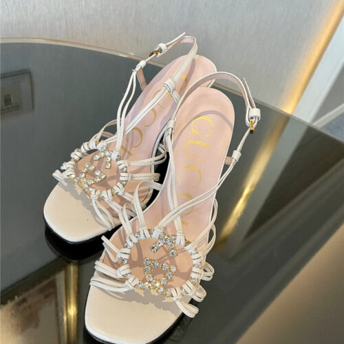 High Quality Luxury Gucci New Crystal Embellished Sandals – Style 49843 product detail