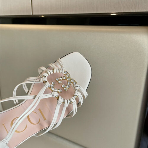 High Quality Luxury Gucci New Crystal Embellished Sandals – Style 49843 product detail