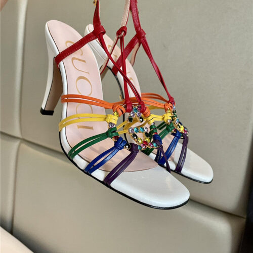 High Quality Luxury Gucci New Crystal Embellished Sandals product detail