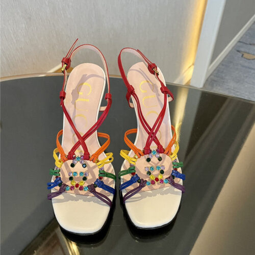 High Quality Luxury Gucci New Crystal Embellished Sandals product detail