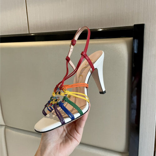 High Quality Luxury Gucci New Crystal Embellished Sandals alternate view