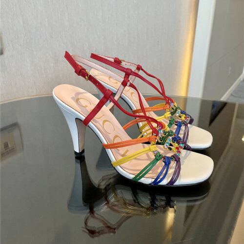 High Quality Luxury Gucci New Crystal Embellished Sandals