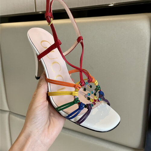 High Quality Luxury Gucci New Crystal Embellished Sandals product detail