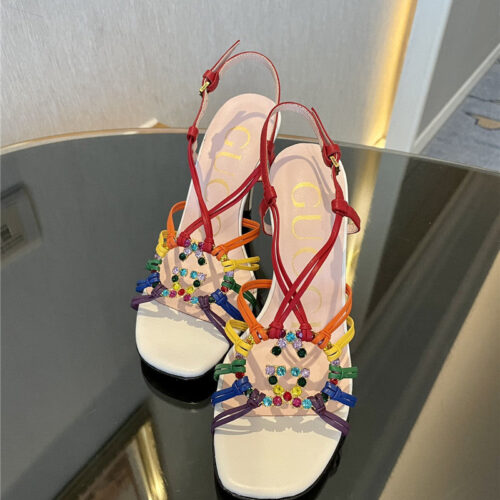 High Quality Luxury Gucci New Crystal Embellished Sandals product detail