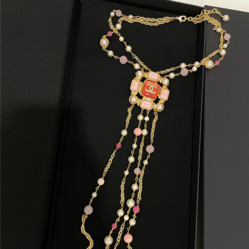 High Quality Luxury Chanel Fringed Sweater Long Chain