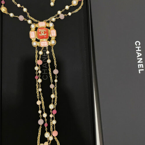 High Quality Luxury Chanel Fringed Sweater Long Chain product detail