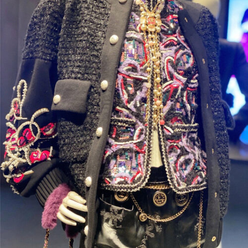 High Quality Luxury Chanel Fringed Sweater Long Chain alternate view