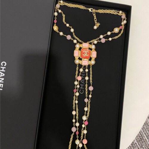 High Quality Luxury Chanel Fringed Sweater Long Chain product detail
