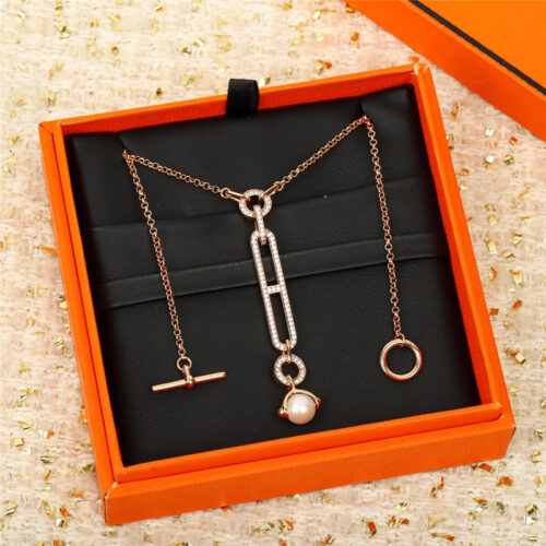High Quality Luxury Hermes Pearl Necklace