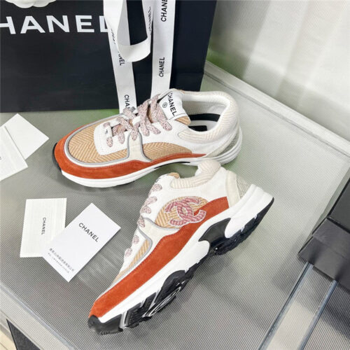High Quality Luxury Chanel New Color Wool Stitching Casual Sneakers alternate view