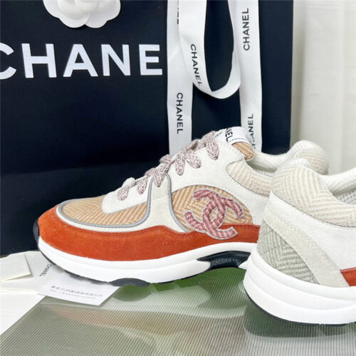 High Quality Luxury Chanel New Color Wool Stitching Casual Sneakers product detail