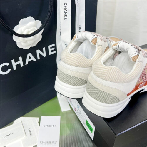 High Quality Luxury Chanel New Color Wool Stitching Casual Sneakers product detail