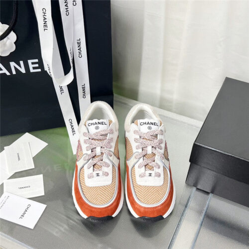 High Quality Luxury Chanel New Color Wool Stitching Casual Sneakers product detail