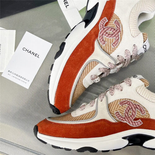 High Quality Luxury Chanel New Color Wool Stitching Casual Sneakers product detail