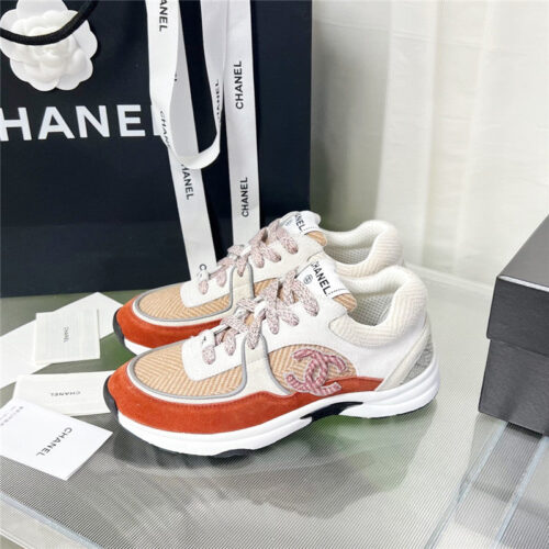 High Quality Luxury Chanel New Color Wool Stitching Casual Sneakers